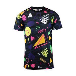 SCREENSHOTBRAND Mens MEDIUM Stylish 80's Classic Retro Print T-Shirt